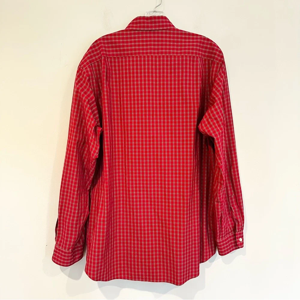 Polo Ralph‎ Lauren Westerton 100% Cotton Button Up Shirt Men's Large Red Plaid